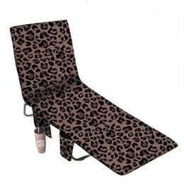 European and American Microfiber Beach Chair Covers Seaside Leisure Beach Towel Color Leopard Print Digital Printing 75 * 210cm