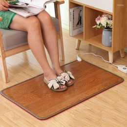 Carpets 220V Heating Foot Mat Home Winter Electric Pad Warm Feet Office Heater Thermostat Warming Floor