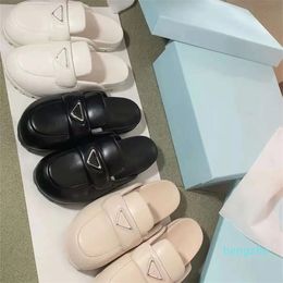 Women flat mules mullers slippers Sandals slide Platform Mule Adjustable Sports buckle Flat