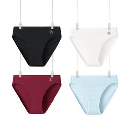 Women's Panties 4-Piece Women's High Waist Underwear Cotton Underwear Underwear Breathable Tagless Underwear 230331