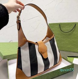 Designer-Hobo Handbags Shoulder Totes bags Luxury Women's Bag Designer Luxury Leather Cotton Canvas High End Fashion Bag 40CM