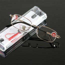 Sunglasses Women Men Reading Glasses Presbyopic Optical Glass Gold Metal Frame Clear Eyeglass 1.0 To 6.0 095