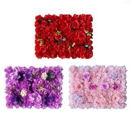 Decorative Flowers Wall Panel 40Cmx60cm Floral Backdrop For Indoor Party Baby Shower