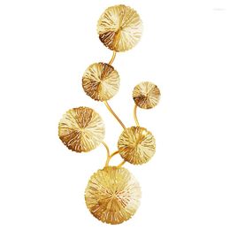 Wall Lamps LED Copper Lotus Leaf Lamp Gold Decor Sconce Lights For Bedside Living Room Aisle Home Lighting Indoor