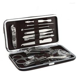 Nail Art Kits Brand 12 Pcs Pedicure /Manicure Set Clippers Cleaner Cuticle Grooming Kit