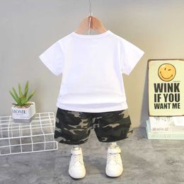 Children Cotton Baby Boy Girl Clothes Summer Camouflage Bag Sport T-shirt Shorts 2Pcs/sets Infant Outfit Kids Toddler Tracksuits