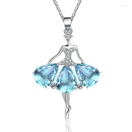 Pendant Necklaces Mosaic Version Of Quicksell Wish Selling Creative Dance Elf Ballet Girl Banquet Ball