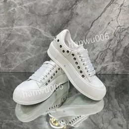 2023new Hot Mens designer casual shoes women leather lace-up sneaker fashion lady Flat designer Running Trainers Letters woman shoe platform men gym sneakers