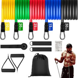 Resistance Bands Resistance Bands Set Bodybuilding Home Gym Equipment Professional Weight Training Fitness Elastic Rubber Workout Expander 230331