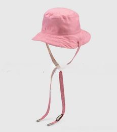 All-match Double-Sided Tether Couple Bucket Hat Sunscreen Large Brim Hat Fisherman Hat Sun Hats for Men and Women