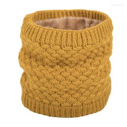 Scarves Winter Scarf For Women Wool Ring Bandana Knitted Warm Solid Neck Warmer Thick Cashmere Handkerchief Ski Mask