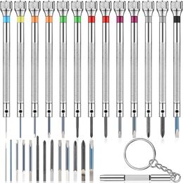 Pieces Mini Precision Watch Screwdriver Jeweller Set 0.6-2.0 Mm With 13 Extra Replace Blades