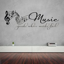 Wall Stickers Label Note Lettering Quotes Removable Wall Decal for Music Living Room Art Decoration Vinyl Decal Poster Sticker SA32 230331