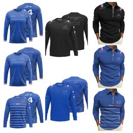 F1 racing suit Long sleeve men's quick-drying breathable T-shirt leisure sports team suit