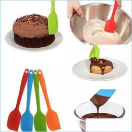 Baking Pastry Tools New Sile Spata Cream/Butter Scraper Nonstick Rubber Cake For Cooking Heat Resistant Dishwasher Safe Bake Drop Dhunp