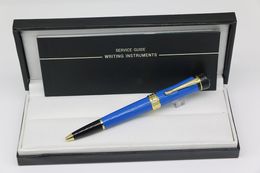 Lucky Star Series Unique ballpoint pens made from high-grade blue resin with rose gold/gold decoration eight Colour office school supply perfect gift