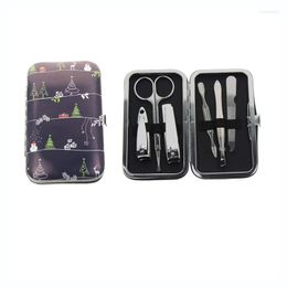 Nail Art Kits 6Pcs/Set Soft Cover Complete Manicure Set For Women Men Girl Boy Unique Family Holiday Christmas Gift Present