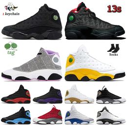 Flint 13s men women jumpman 13 basketball shoes B.I.G. x Christopher Wallace Brave Blue Black Cat Flint Obsidian Bred Del Sol Red jordam athletic sneakers sports