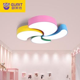 Ceiling Lights Children's Lamp Bedroom Windmill Simple Modern Girl Princess Room Warm Cartoon