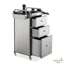 Stainless steel barbershop tool cabinet Hair salon special salon tool cabinet hair products clipping storage cabinet