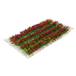 Decorative Flowers 1 Box Of DIY Miniature Flower Cluster Resin Vegetation Cover Sand Table Decor