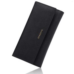 Wallets Women Luxury Genuine Leather Purses For Woman 2023 Fashion Long Elegant Money Bags With Card Holder Coin Pocket