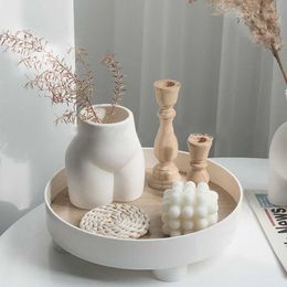 Other Kitchen Storage Organisation Modern Decorative Tray Home Vase Organiser Box Table Aromatherapy Candlestick Round Stand Office Desktop 230331