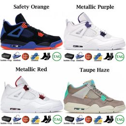 Jumpman 4 Trainers 2023 men women kids basketball shoes IV 4s safety orange metallic purple metallic red taupe haze youth GS big boy sports sneakers With Box