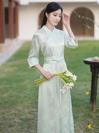 Ethnic Clothing Lady Party Dress Oriental Women Vintage Cheongsam Chinese National Qipao Wedding Gowns Retro