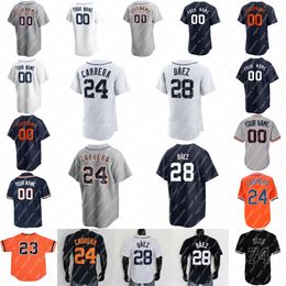 Javier Baez Jersey Miguel Cabrera Riley Greene Spencer Torkelson Austin Meadows Jonathan Schoop Ryan Kreidler Casey Mize Joey Wentz