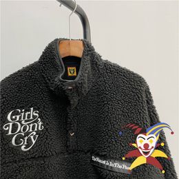 Men's Jackets Cashmere HUMAN MADE Jacket Men Women Girls Dont Cry Embroidered Lamb Fleece Coats 230331