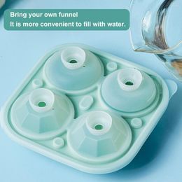 Baking Moulds Eco-friendly Ice Ball Mold Silicone Cold Resistant 4 Grids Making