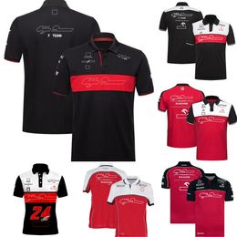 2022 2023 fórmula 1 camiseta f1 piloto de corrida verão casual polo camisas moda respirável esporte camisa masculina mangas curtas