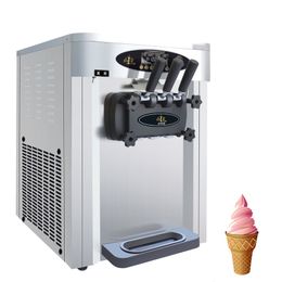 Commercial Ice Cream Making Machine Three Flavours Soft Ice Cream Makers kitchen Appliances