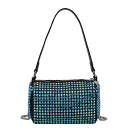 Wallets Fashion Design Summer Bright Diamond Small Bag Womens 2023 New Chain Crossbody Net Red Handbag Drop Delivery Otylr