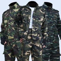 Men's Tracksuits Men's Spring And Autumn Camouflage Uniforms Welders' Wear-resistant Overalls Labor Insurance Outdoor Tooling Suits W0322