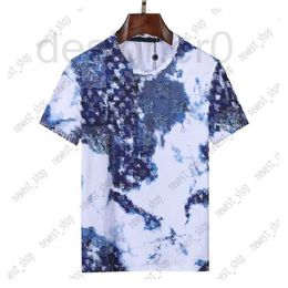 Men's T-Shirts popular 2023 designer Mens t-shirt T shirt luxury classic letter patchwork Colour spring summer circle plangi print tshirts casual cotton XXXL 3XL H22Y