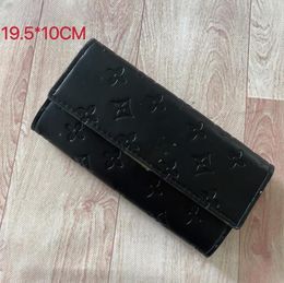 Fashion zipper wallets luxurys Men Women leather bags High Quality Classic Letters coin Purse Original Box Plaid card holder