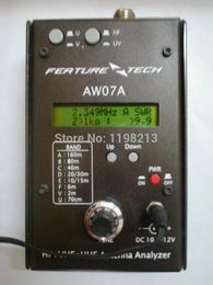 Frequency Metres AW07A HF VHF UHF 160M Impedance SWR Antenna Analyzer for HAM Radio Hobbists DIY Walkie Talkie Two Way Radios