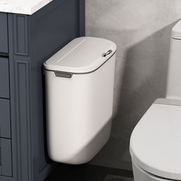 Waste Bins Storage Articles Trash Can Toilet Punchingfree Wallmounted Paper Waterproof Special Shelf Crevice Narrow 230331