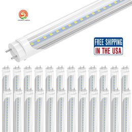 ABD Hisse Senedi 4FT LED Ampüller Tüp Işıkları 1.2 Metre LED Tüpler 22W T8 Floresan Işık 6500K Soğuk Beyaz Fabrika Toptan Satış