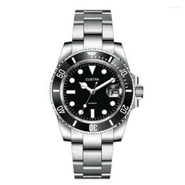 Wristwatches Mens Swimming Watches Waterproof Automatic Movement Sapphire Glass Super Luminous Ceramic Bezel Wristwatch Male Clock GiftWrist