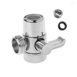 Kitchen Faucets Alloy 3-way Diverter For VALVE Faucet Connecto-r Adapter Three Head Function