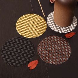 PVC Coaster Coffee Table Cup Mats Pad Heat Insulation Cup Pads Placemat Kitchen Accessories dh816