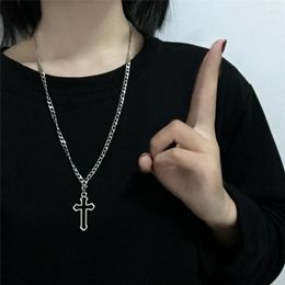 Pendant Necklaces Unisex Fashion Female Cross Jesus Chains Necklace Jewelry For Women Men Pendants