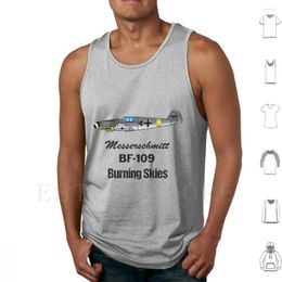 Men's Tank Tops Messerschmidt Bf-109 Design Vest Cotton Bf 109 Bf109 Airplanes German