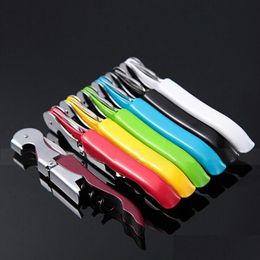 Openers 100 Pieces/Batch Wine Bottle Opener Bottles Stainless Steel Tool Easy To Use Color Variety Drop Delivery Home Garden Kitchen Dh0M5