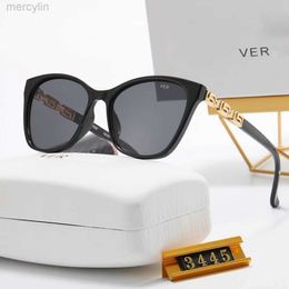 Luxury Designer Versage Sunglasses Men's Women's Vercace Sunglasses Nylon High-definition Lens Full Frame Fashion Sunglasses Vacation Glasses 3445