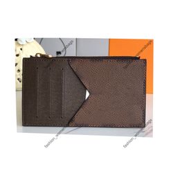 3A quality Men Women Designers Cards Holder Cards Holders Lambskin Mini Wallets Coin purse pocket Interior Slot Pockets m64038 Leather Designers ENVELOPPE CARTE ba