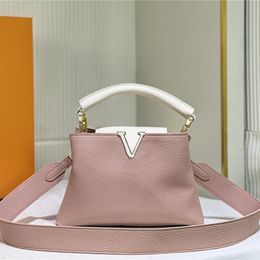 Designer Luxury bags Capucines BB handbag Taurillon leather white cedrat shoulder Bag M59468 Leather luis Crossbody bag purses for women